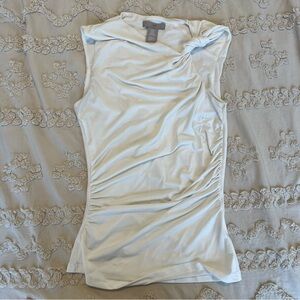 Elegant White Sleeveless Top
